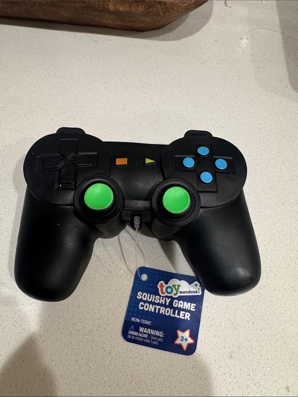 Black Squishy Game Controller - Playable Stress Toy